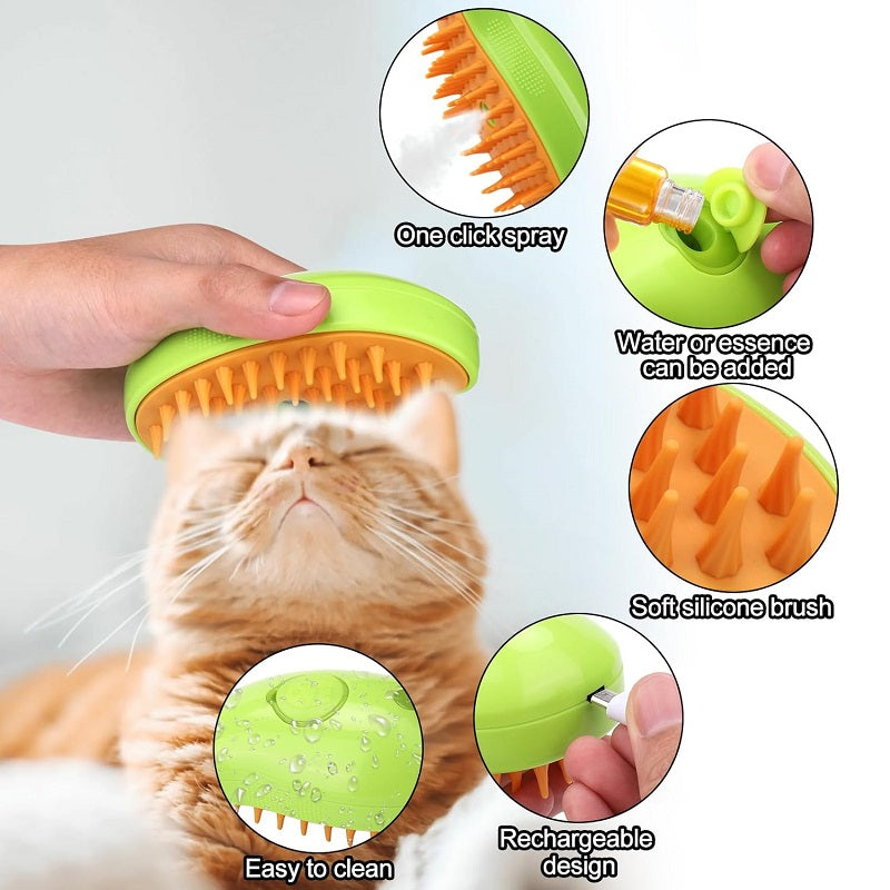 Purrfect clean silikon cat brush